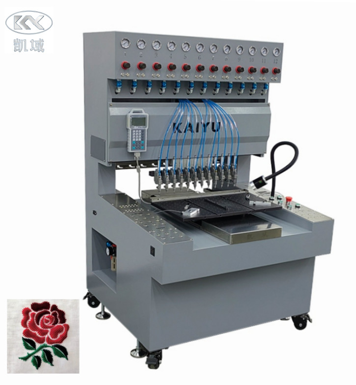 Soft Keychain PVC Dispensing Machine Automatic Ink Dropping 220V