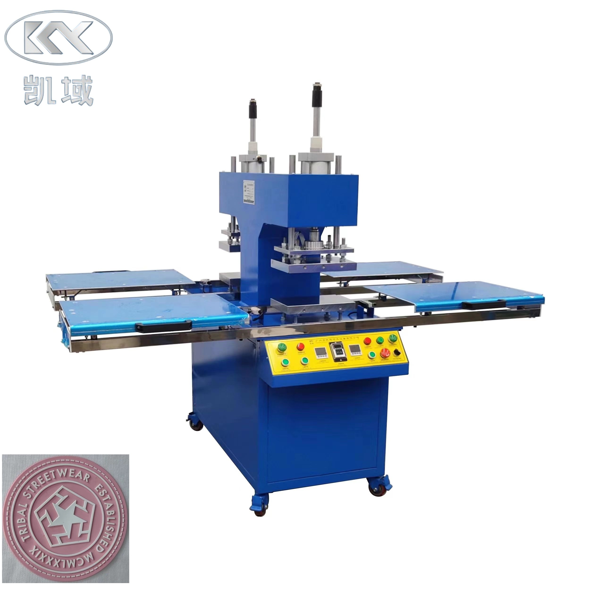 6KW Silicone Trademark Cloth Embossing Machine For Garment Label ...