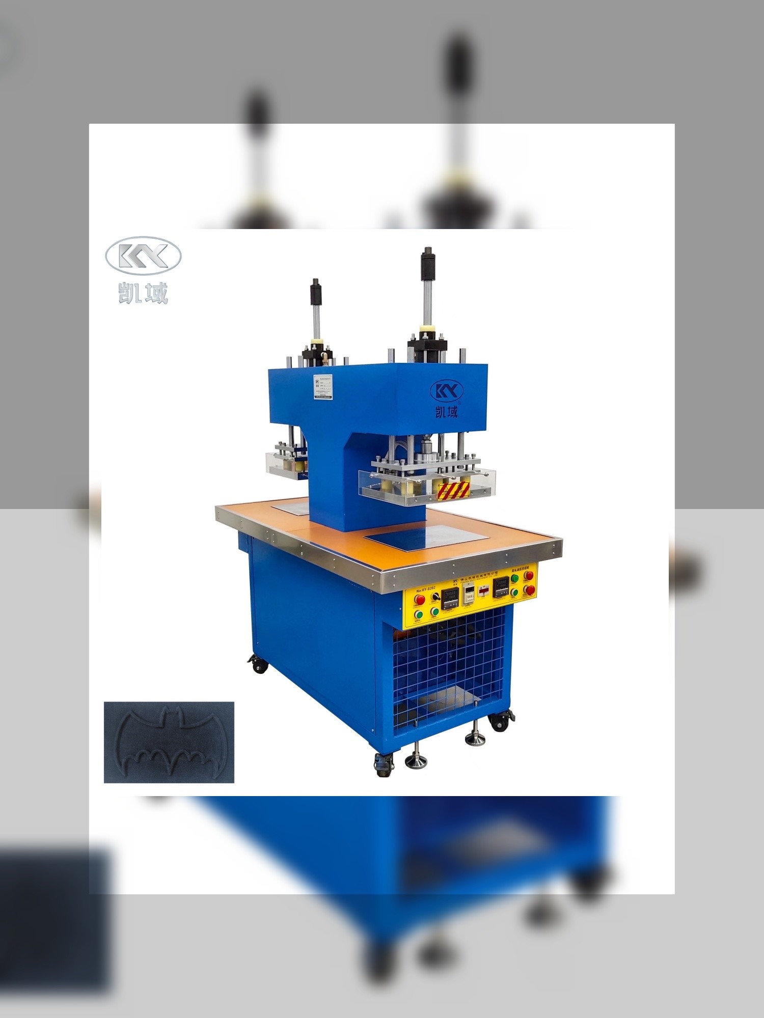 KY-0202 Silicone Embossing Machine For Clothing Label Printing with ...