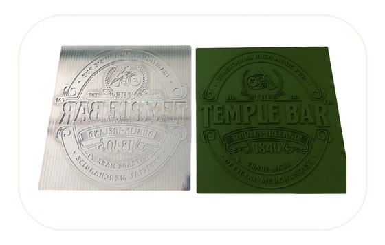 Custom Silicone Rubber Mold Embossing Ink Stamp For Garment Labels