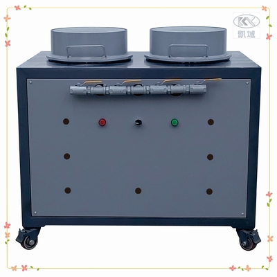 High Capacity Silicone Label Production With Double Head Vacuum Cabinet And PVC Dispensing Machine