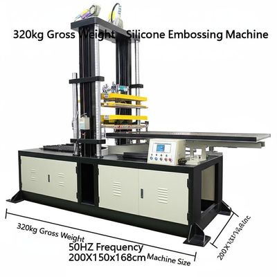 Good price 320kg Gross Weight Silicone Embossing Machine 50HZ Frequency 200X150x168cm Machine Size online