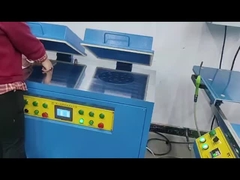 Manual Textile Silicone Embossing Machine For Case Label Manufacturing